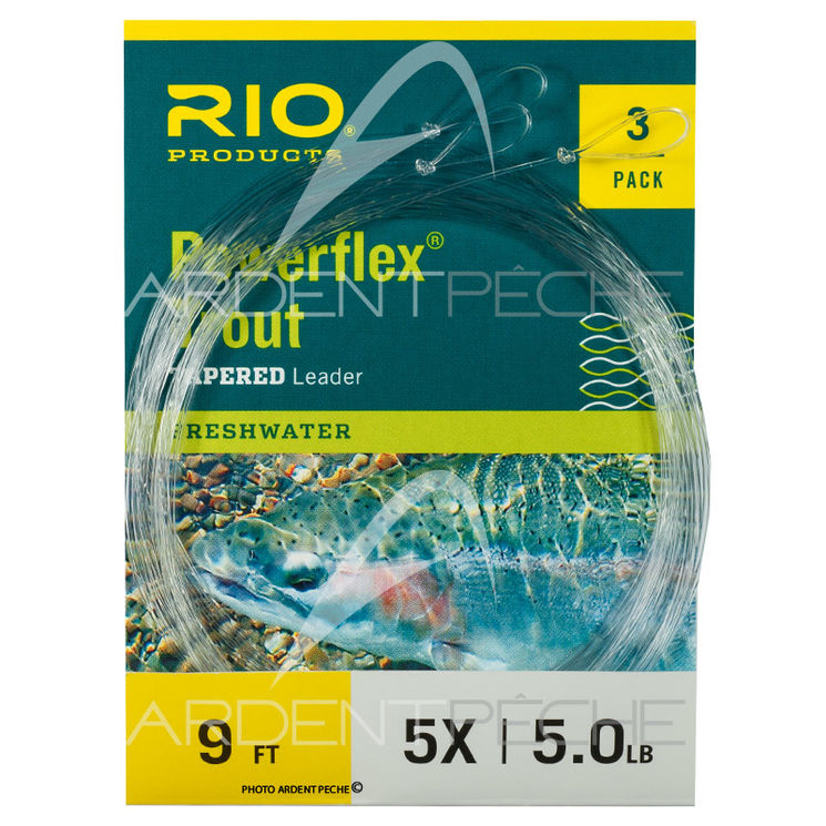 Bas de ligne RIO Powerflex (Pack de 3) 9´ (2,70m)