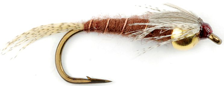 Mouche FMF Nymphe casquée golden may fly brown 1623 H10