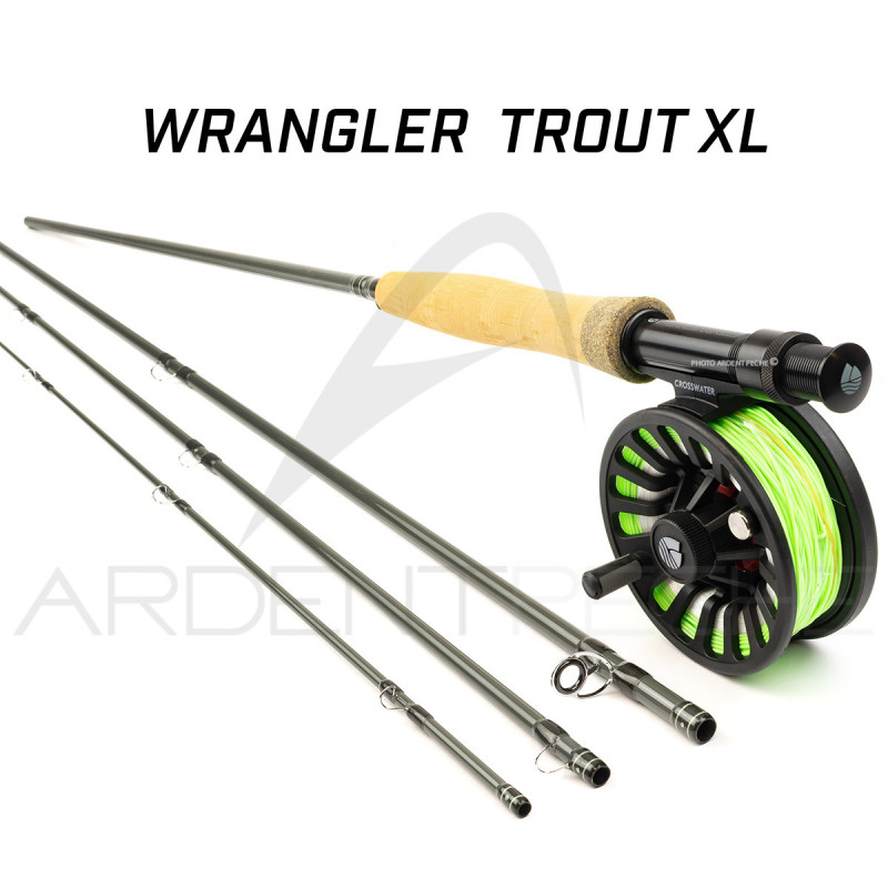 Pack Canne à mouche REDINGTON WRANGLER Trout XL 9' soie 6