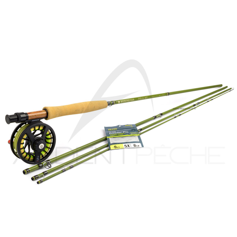 Pack Canne à mouche REDINGTON FIELD TRUITE 9' soie 5