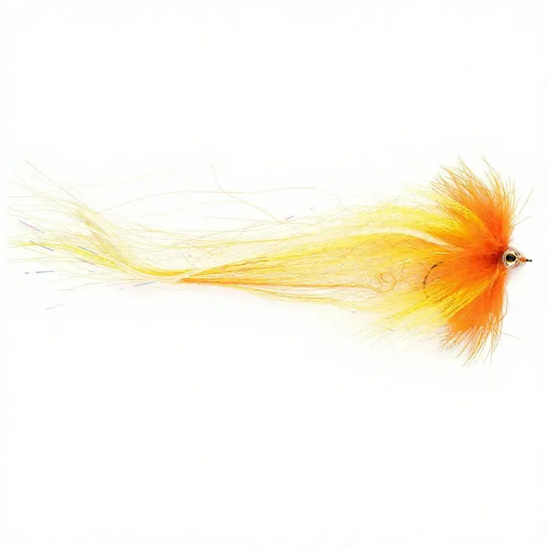 Mouche brochet Pike Yellow orange