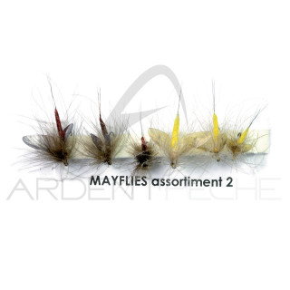 Mouche réaliste Mayfly CDC assortiment 2