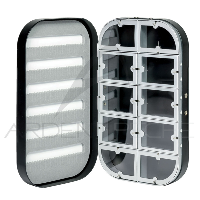Boite à mouches ARDENT PECHE aluminium AP10 Black
