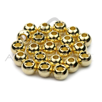 goldfarbig Tungsten Perles mouches lier perles matériaux laiton 150 pcs 