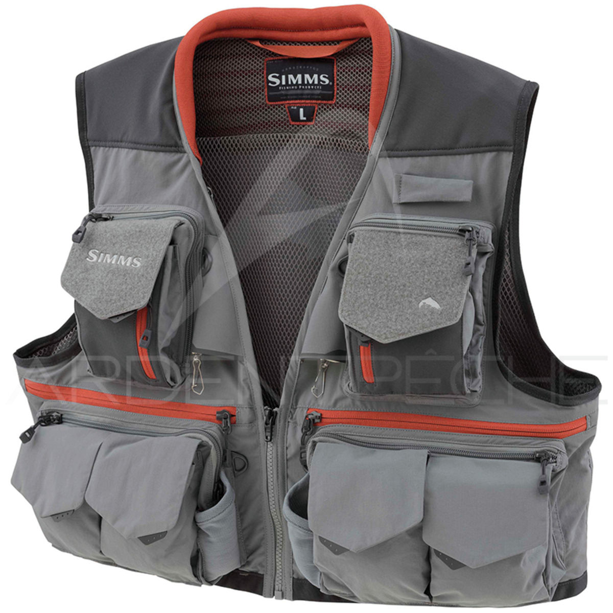 Gilet SIMMS Guide Vest Steel | Ardent Fly Fishing