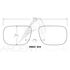 Clip lunettes COCOONS polarisants rectangle FLIP-UP cuivre