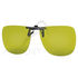 Clip lunettes COCOONS polarisants carré FLIP-UP jaune