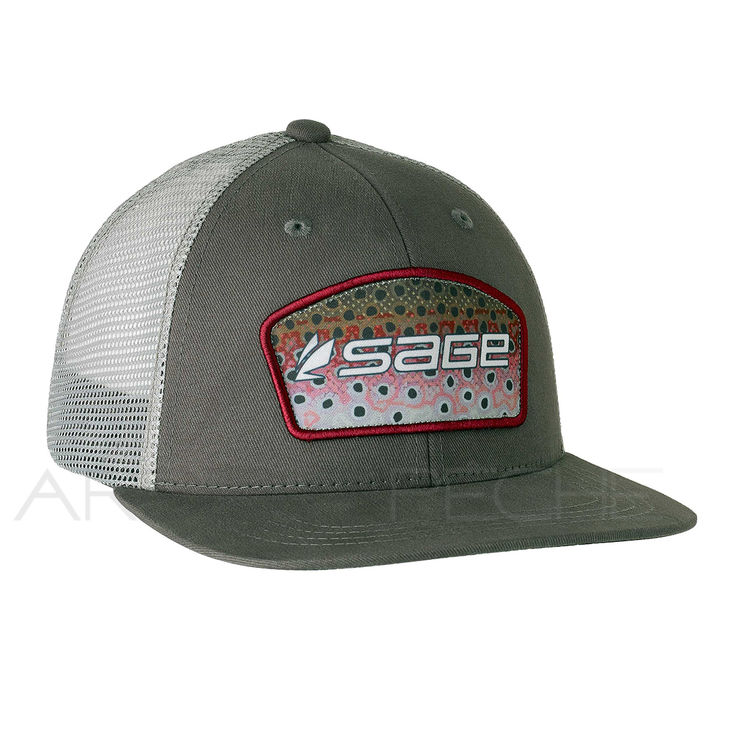 Casquette SAGE Patch trucker charcoal rainbow