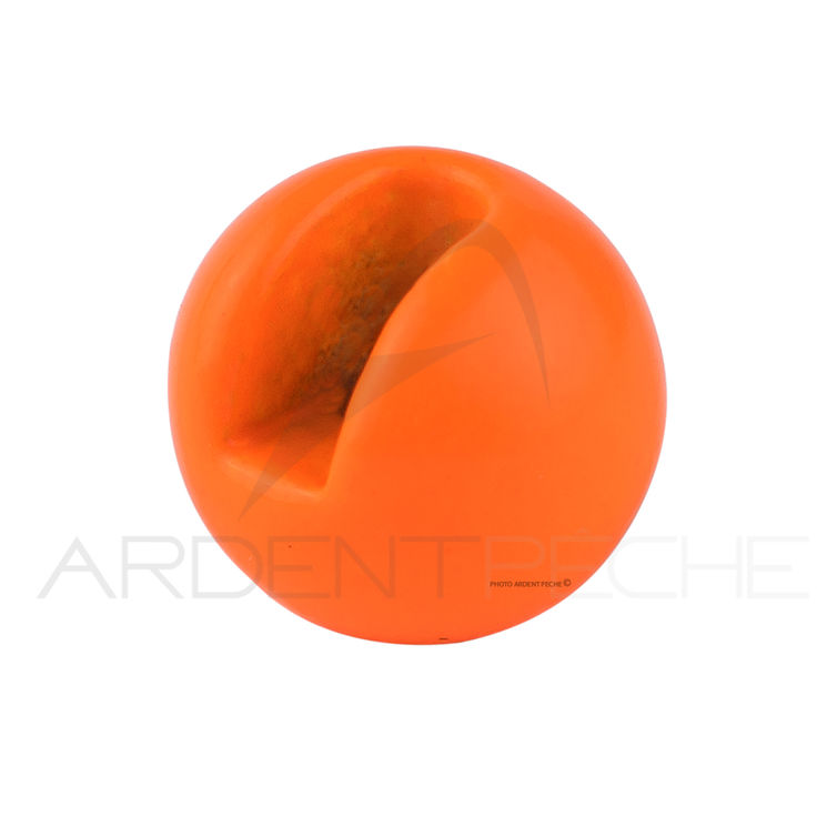 Perle tungstène fendues ECO orange (x25)