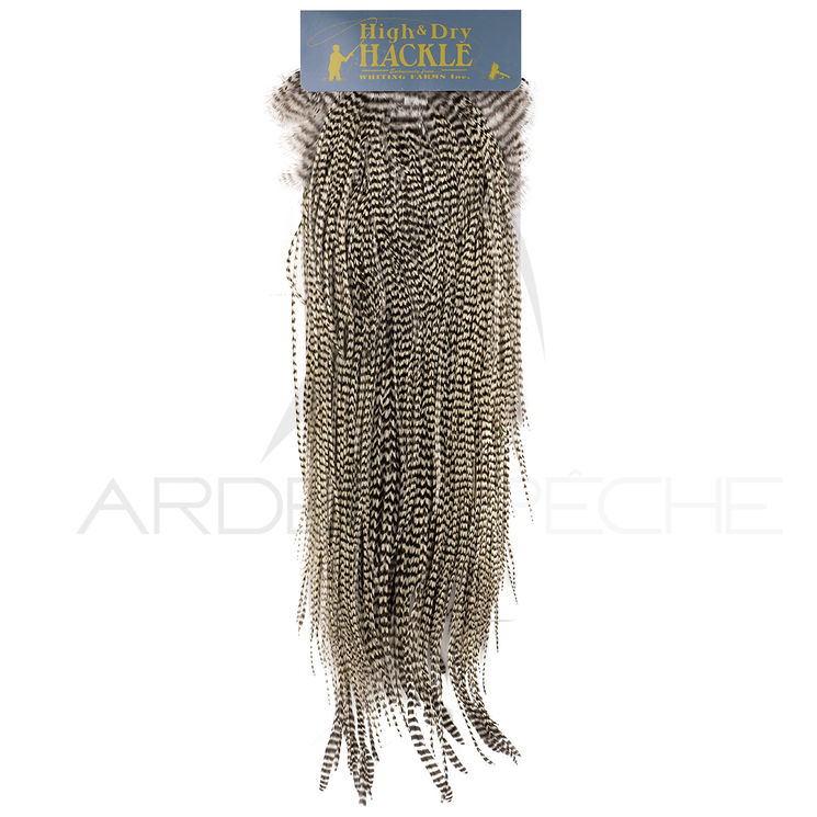 Croupe de coq WHITING High Dry Hackle Grizzly