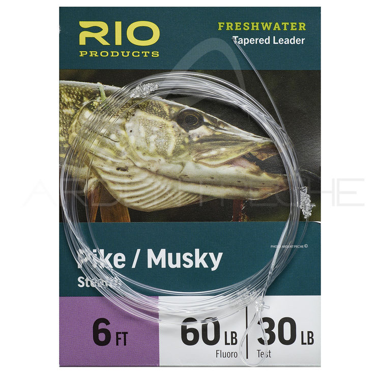 Bas de ligne RIO Pike/Musky Fluoro 1,80 m