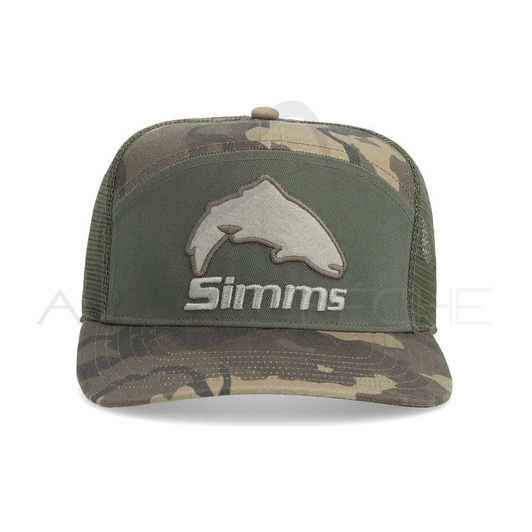 Casquette SIMMS Brown Trout 7-Panel Olive
