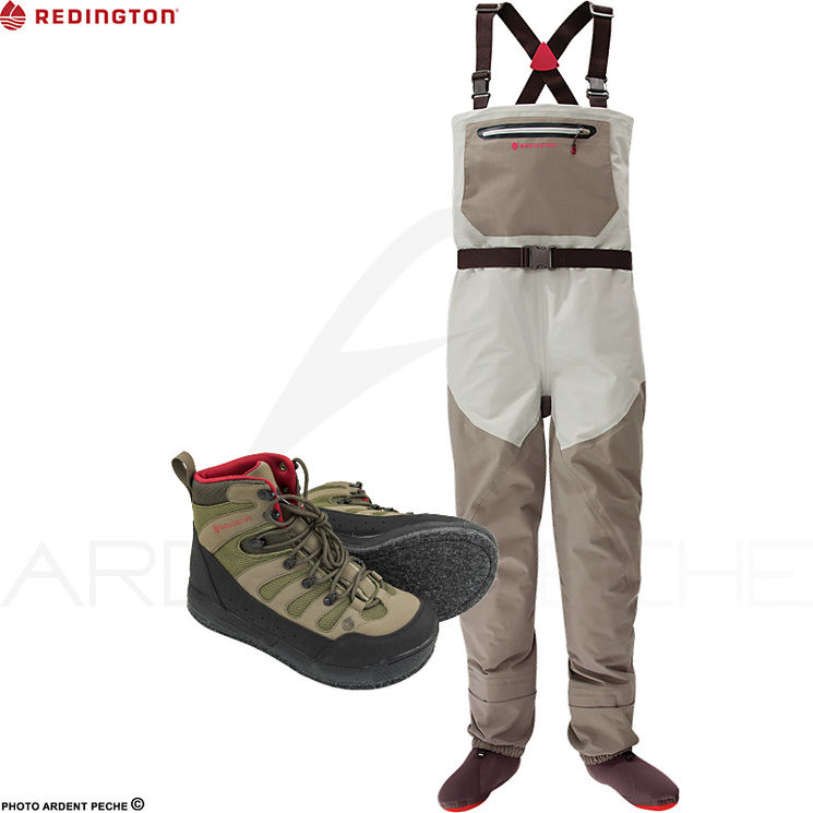 Pack Waders REDINGTON Sonic-Pro GREY + chaussures Forge feutre