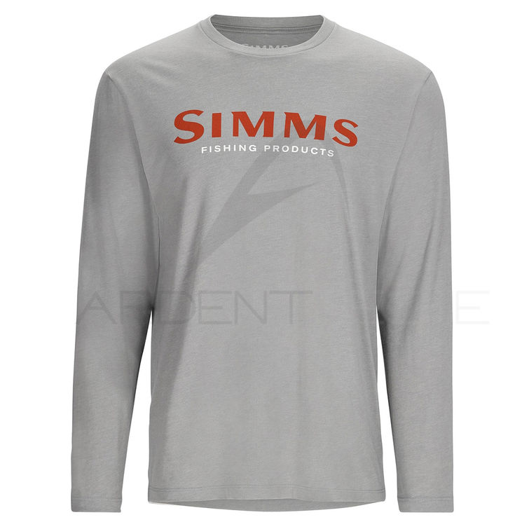Sweat SIMMS Logo Shirt LS Cinder Heather
